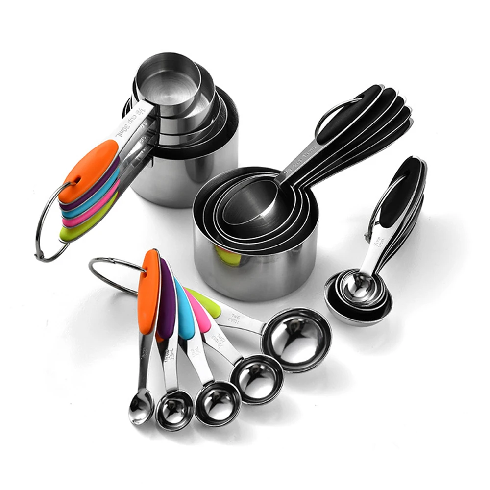 Kitchen Gadgets Ninja - 5/10Pcs Stainless Steel Measuring Cups And