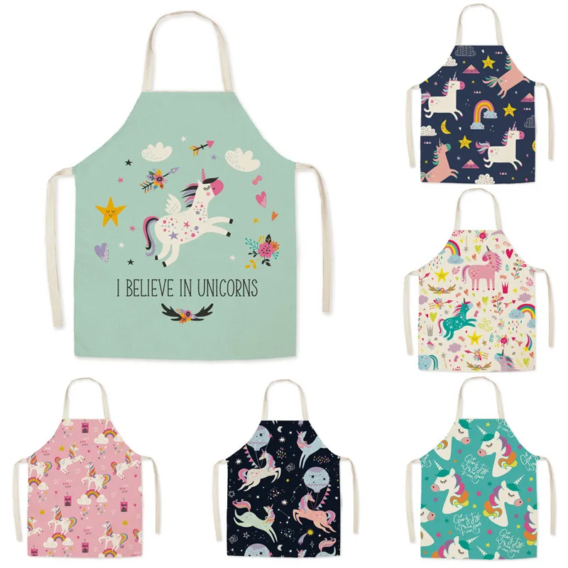 Kitchen Gadgets Sale - Cartoon Unicorn Fashion cotton Linen Fabric