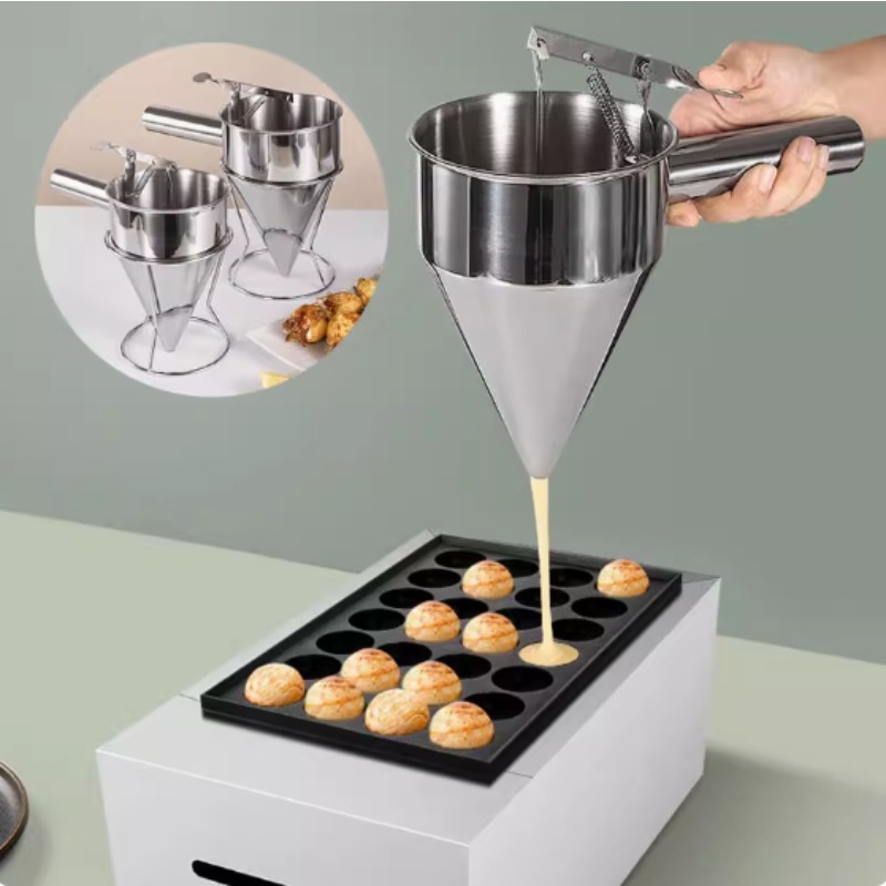 Kitchen Gadgets Ninja - 600/1200ML Stainless Steel Liquid Funnel Dispenser,