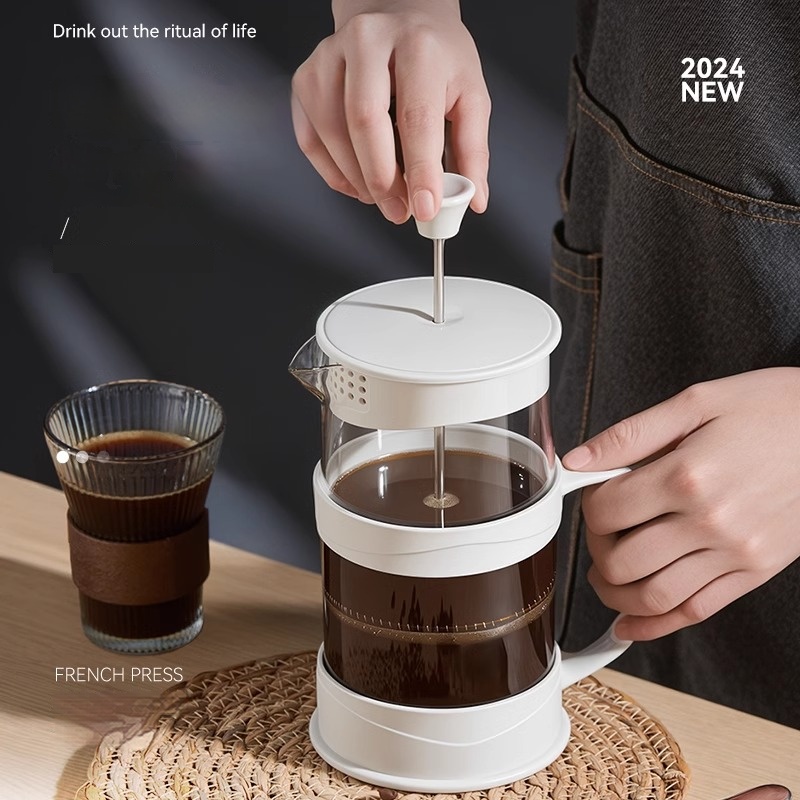 French Press Coffee Maker - GIANXI Hand Press Coffee Maker Multi-function