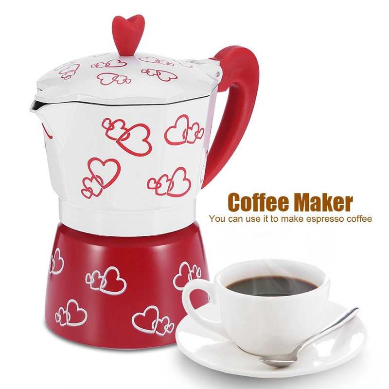 French Press Coffee Maker - Coffee Maker Pot Aluminum Italian Type