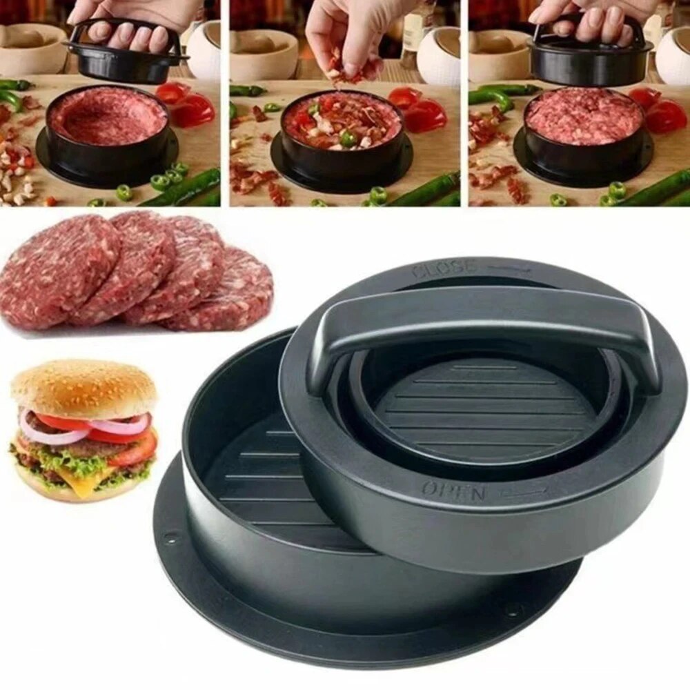 Round Hamburger Burger Press B - Kitchen Helper Gadgets review and price