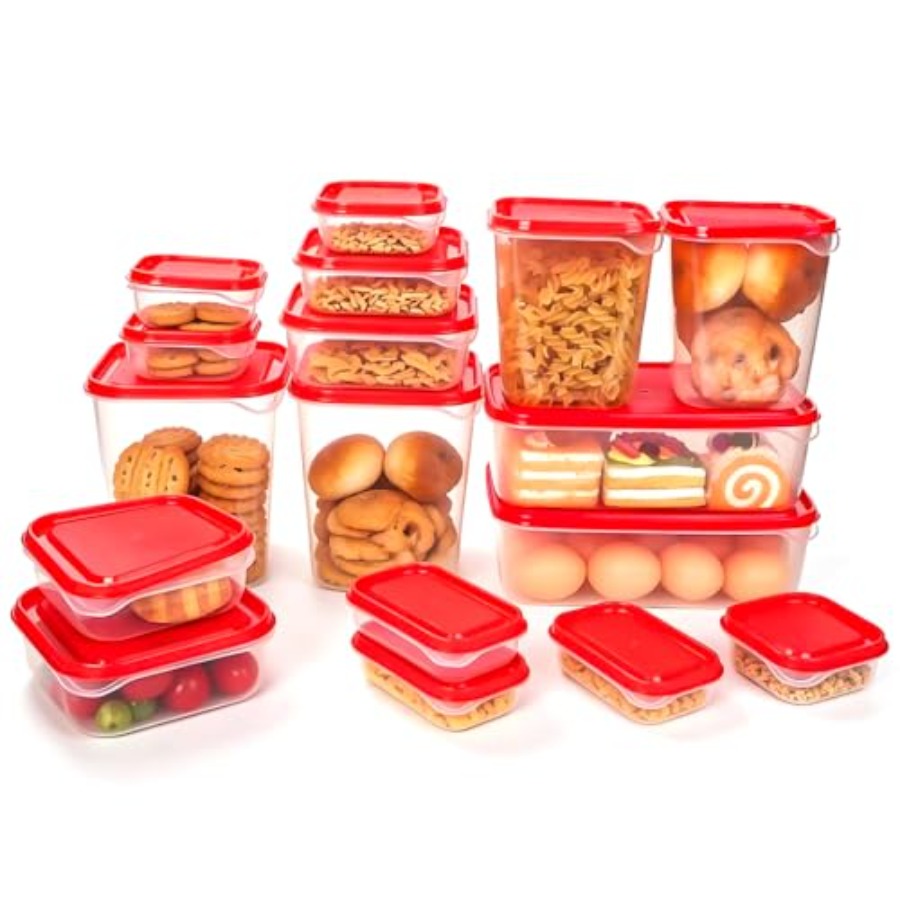 17Pcs Plastic Food Storage Set - Food Storage Containers review and price