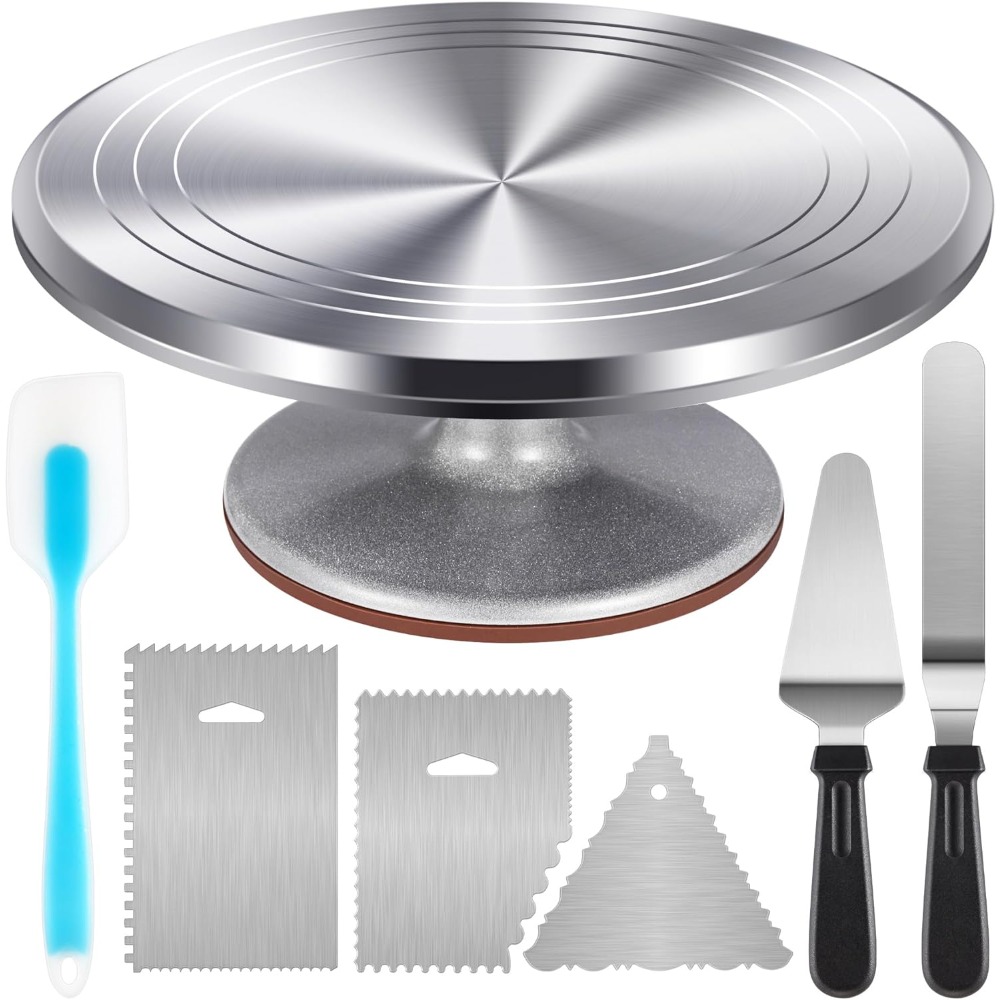 Aluminium Cake Turntable Set w - Cake Decorating Turntable review and price