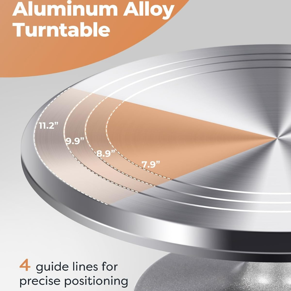 Aluminium Cake Turntable Set w - Cake Decorating Turntable review and price