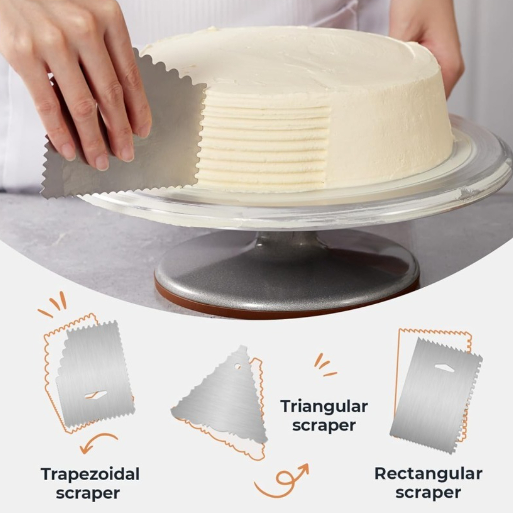 Aluminium Cake Turntable Set w - Cake Decorating Turntable review and price
