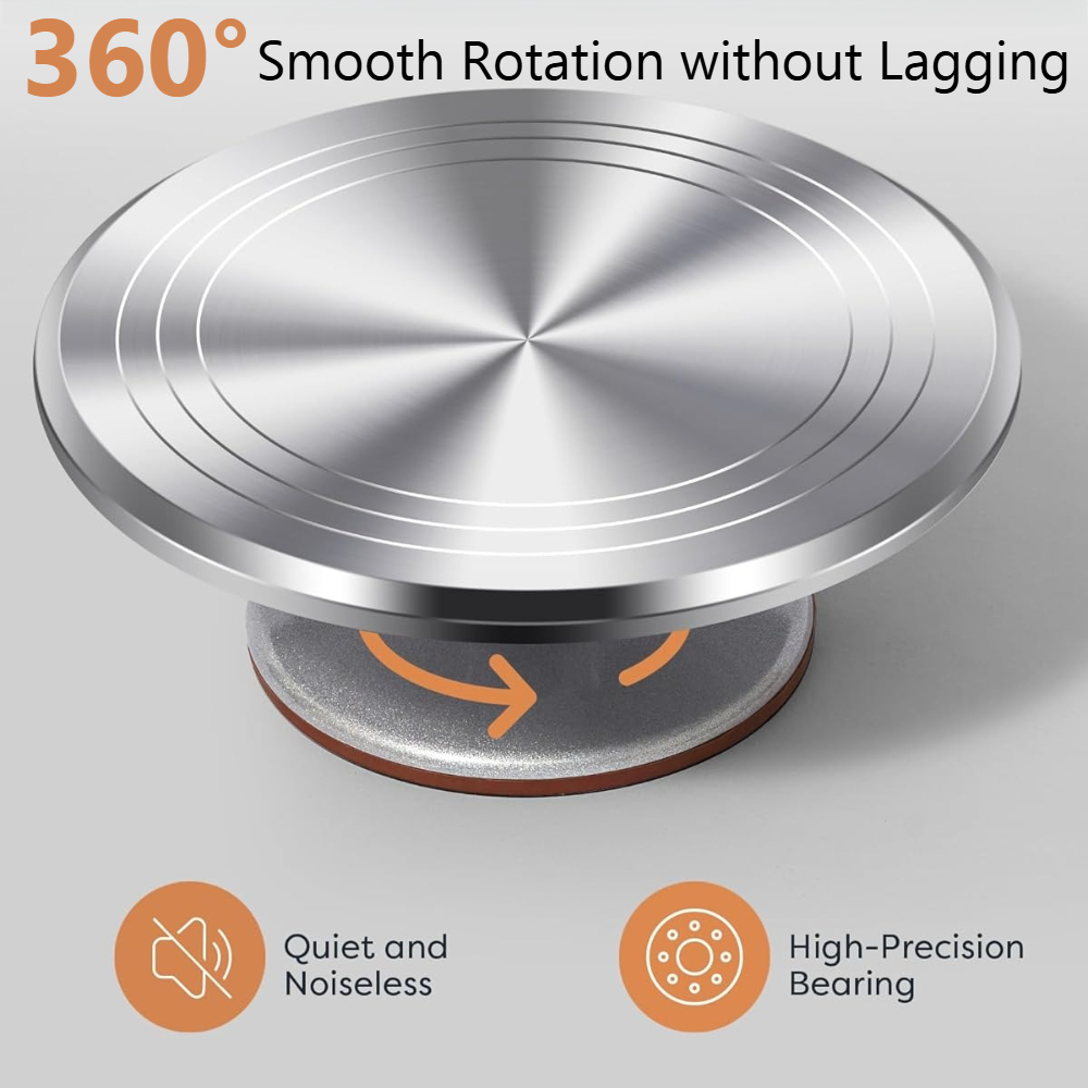 Aluminium Cake Turntable Set w - Cake Decorating Turntable review and price