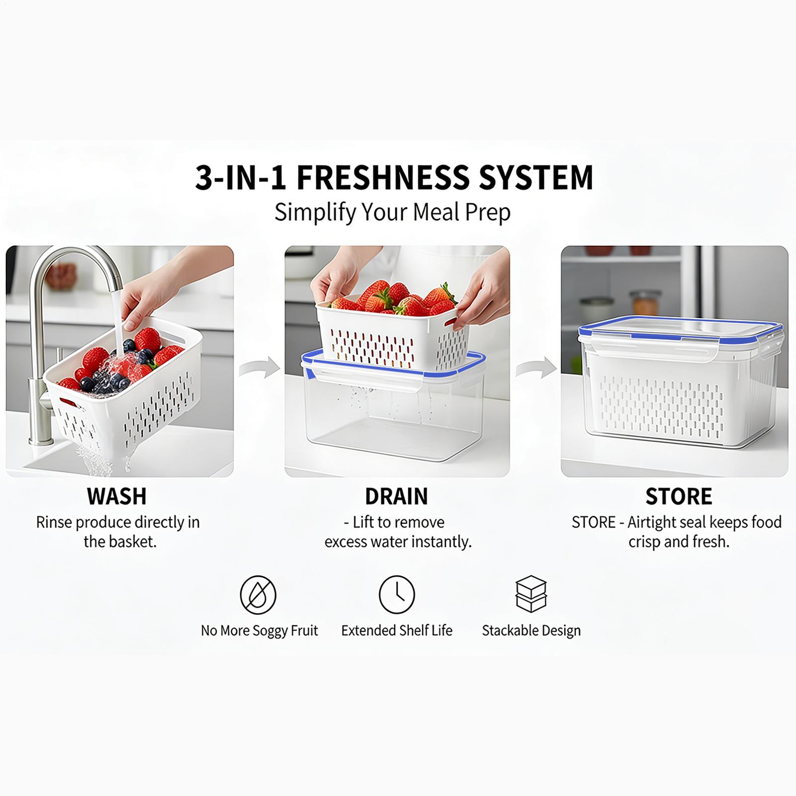 4 In 1 Food Storage Container  - Food Storage Containers review and price