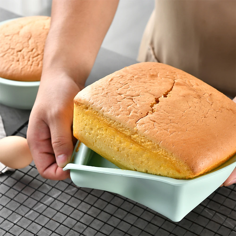 1/4Pcs Silicone Square Cake Mo - Kitchen Gadgets Ninja review and price
