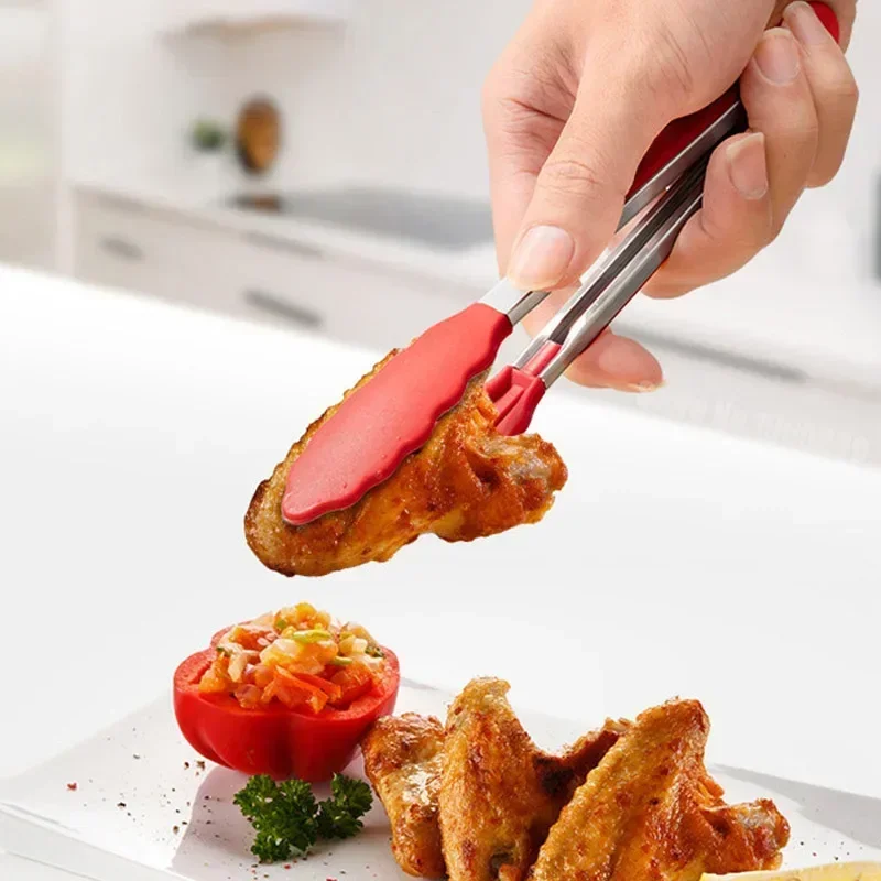 7 Inch Non-Slip Food Tongs Cre - Kitchen Gadgets Sale review and price