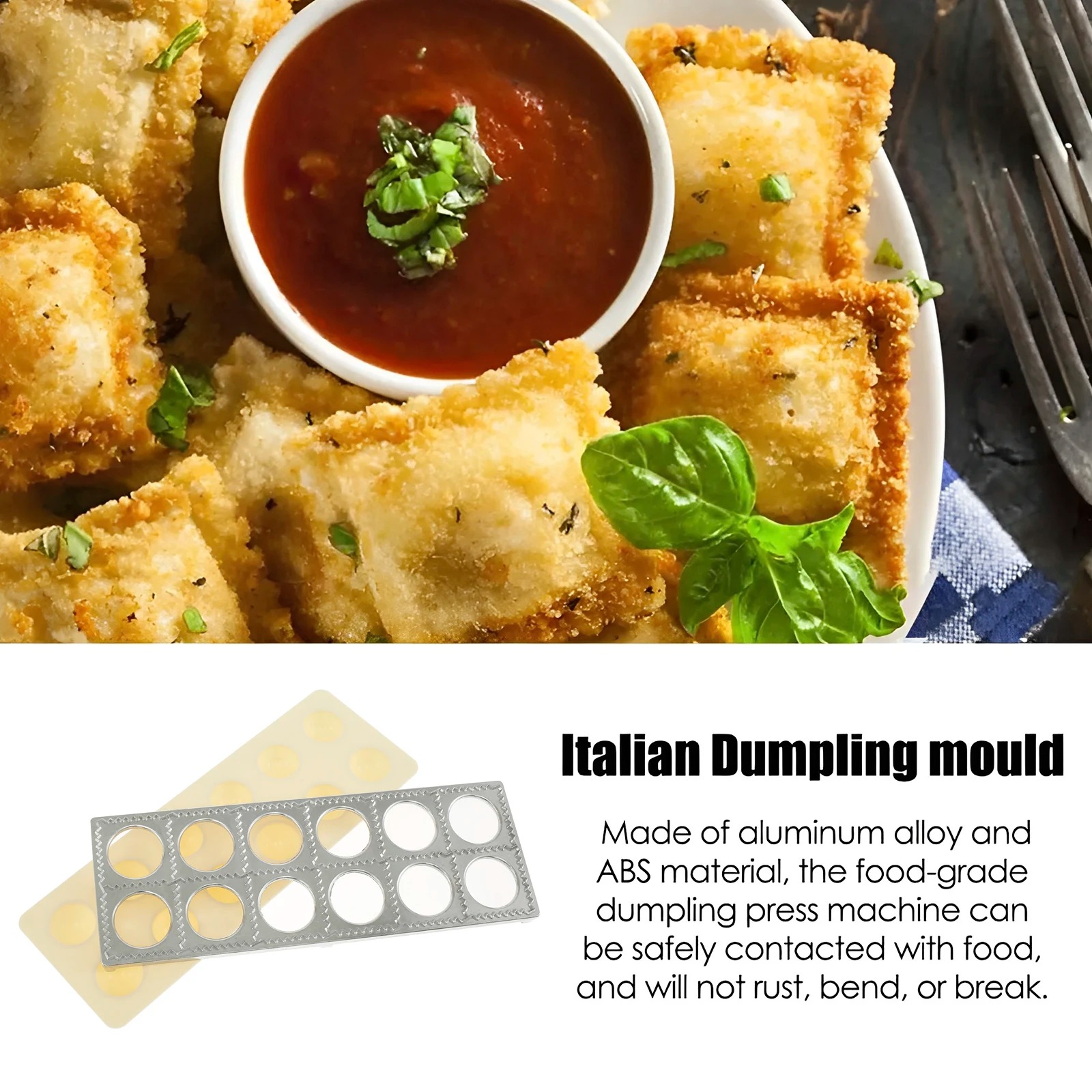 Dumpling Mold 12 Holes Ravioli - Kitchen Gadgets Ninja review and price