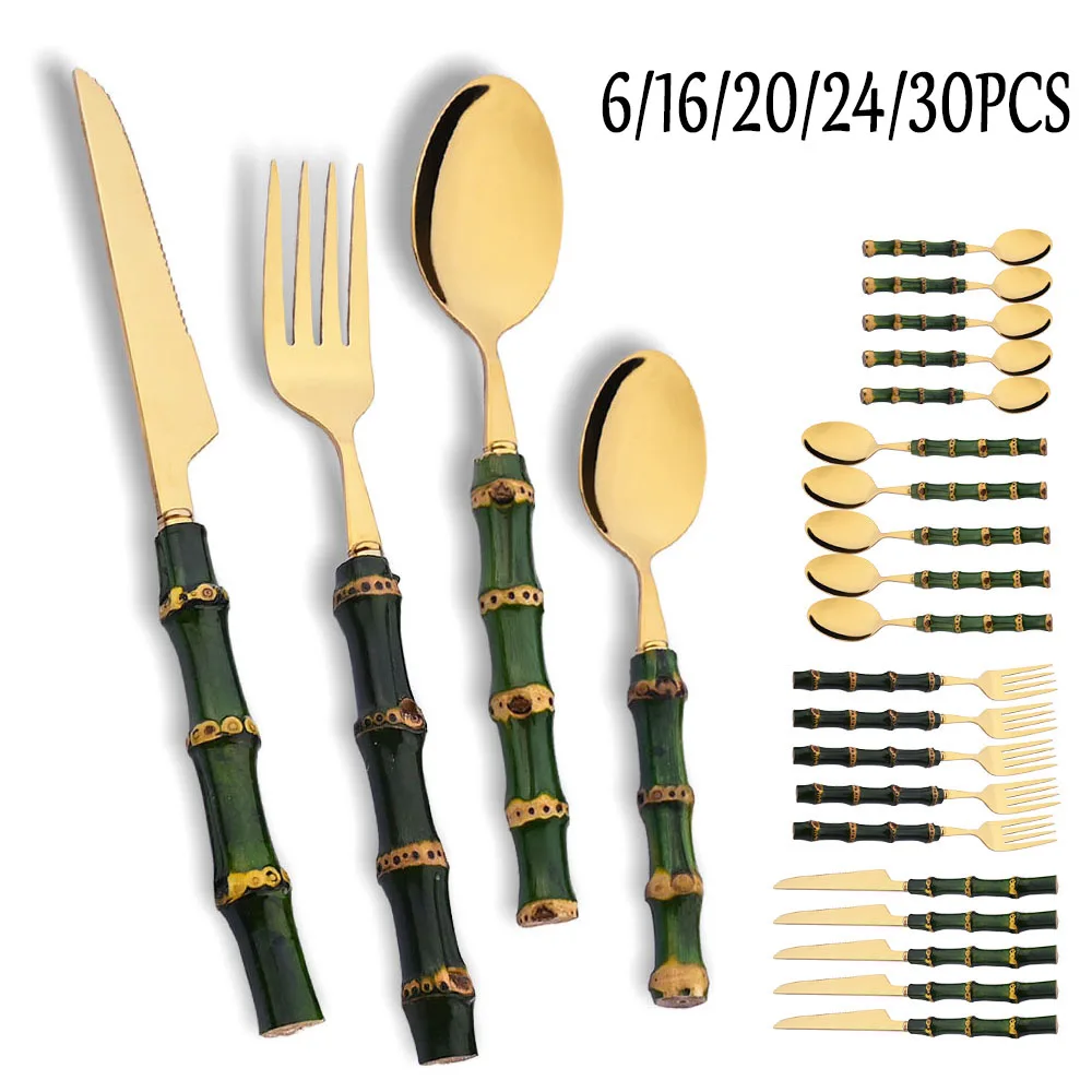6/16/20/24/30Pcs Green Bamboo  - Kitchen Gadgets Green review and price