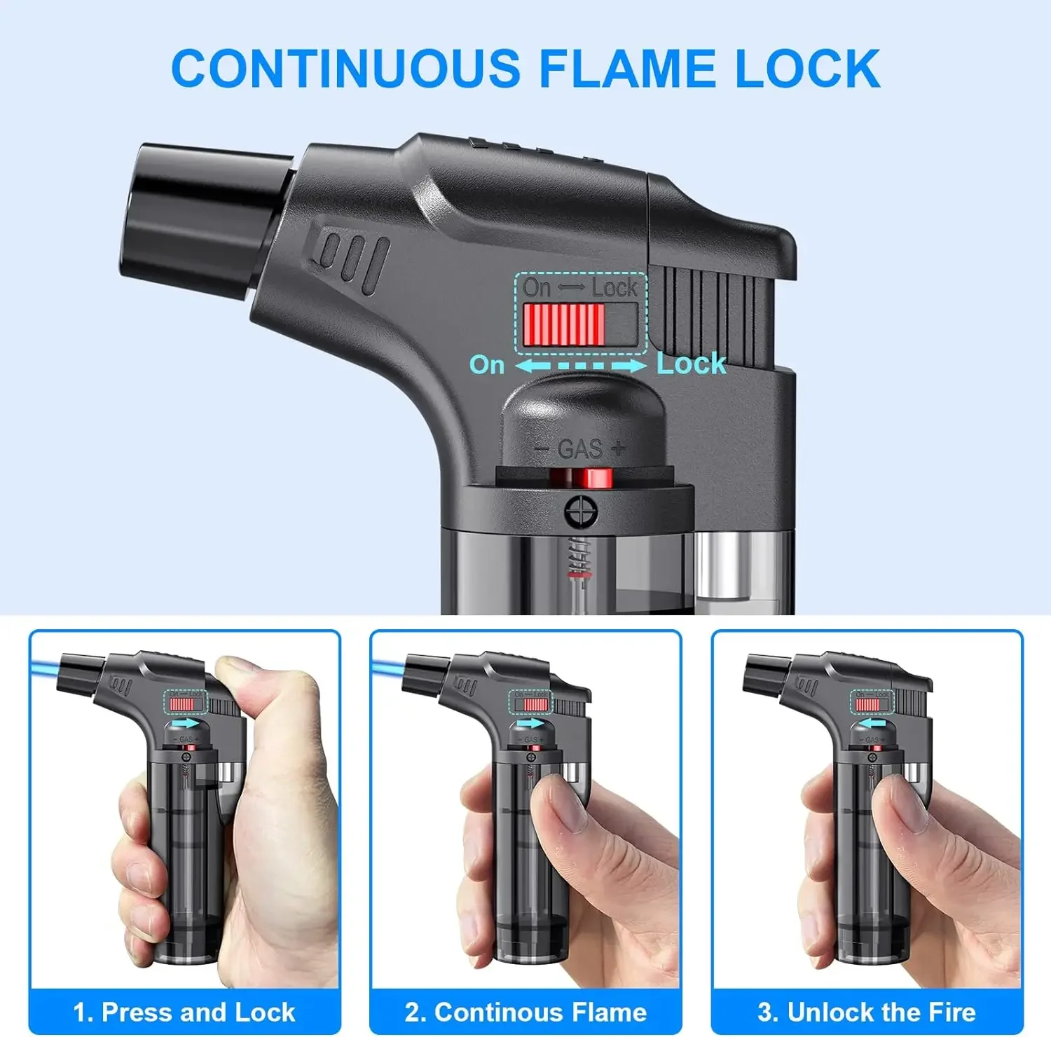 4-pack torch lighters, windpro - Kitchen Gadgets Ninja review and price
