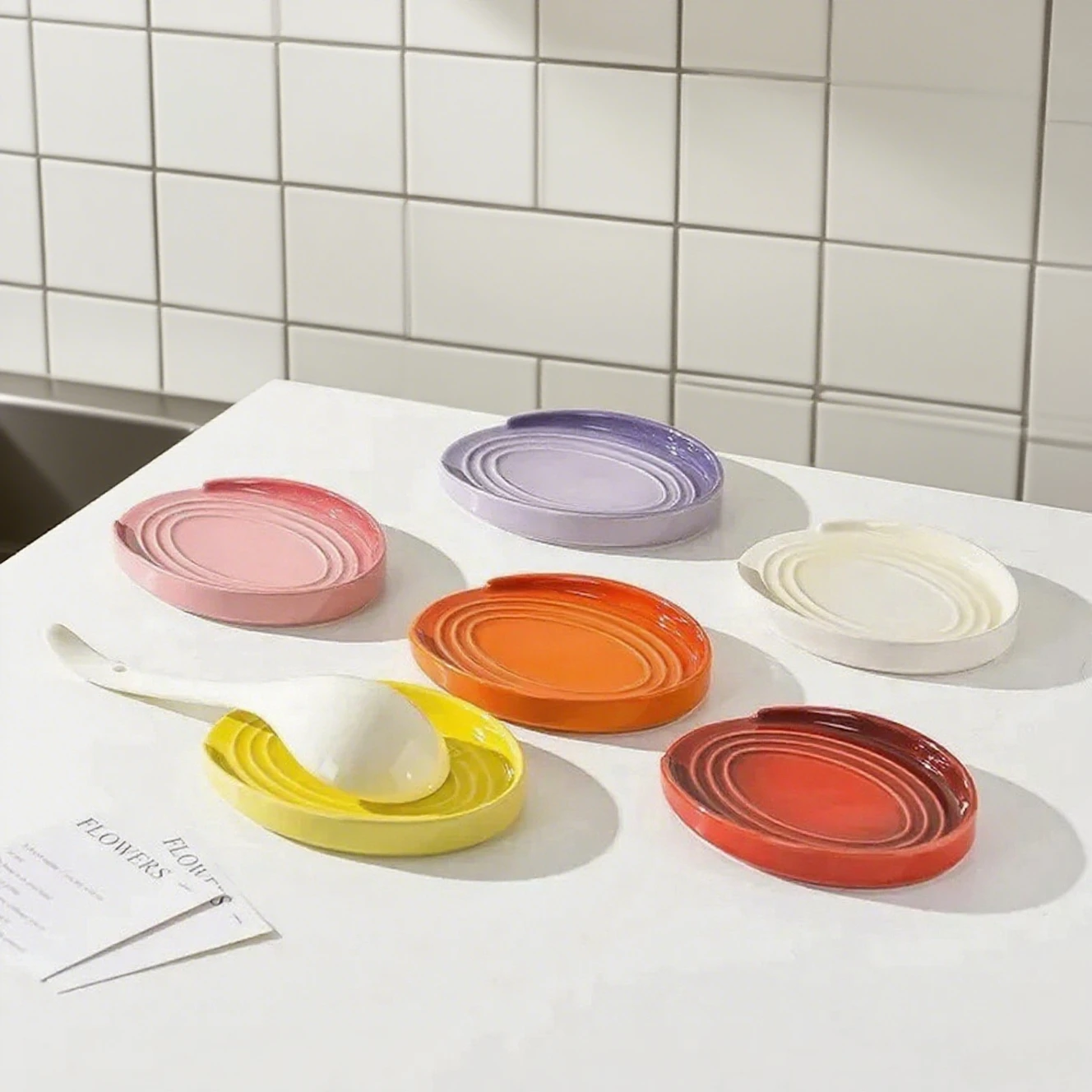 15cm Porcelain Spoon Rest,Kitc - Kitchen Helper Gadgets review and price