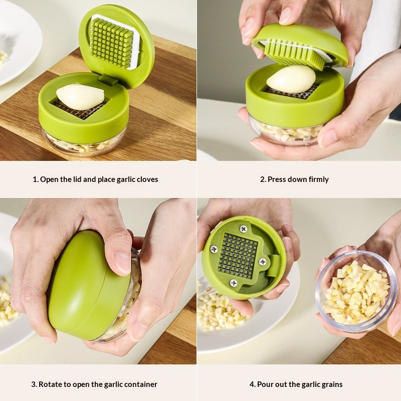 1-Piece Garlic Chopper Manual  - Kitchen Gadgets Green review and price