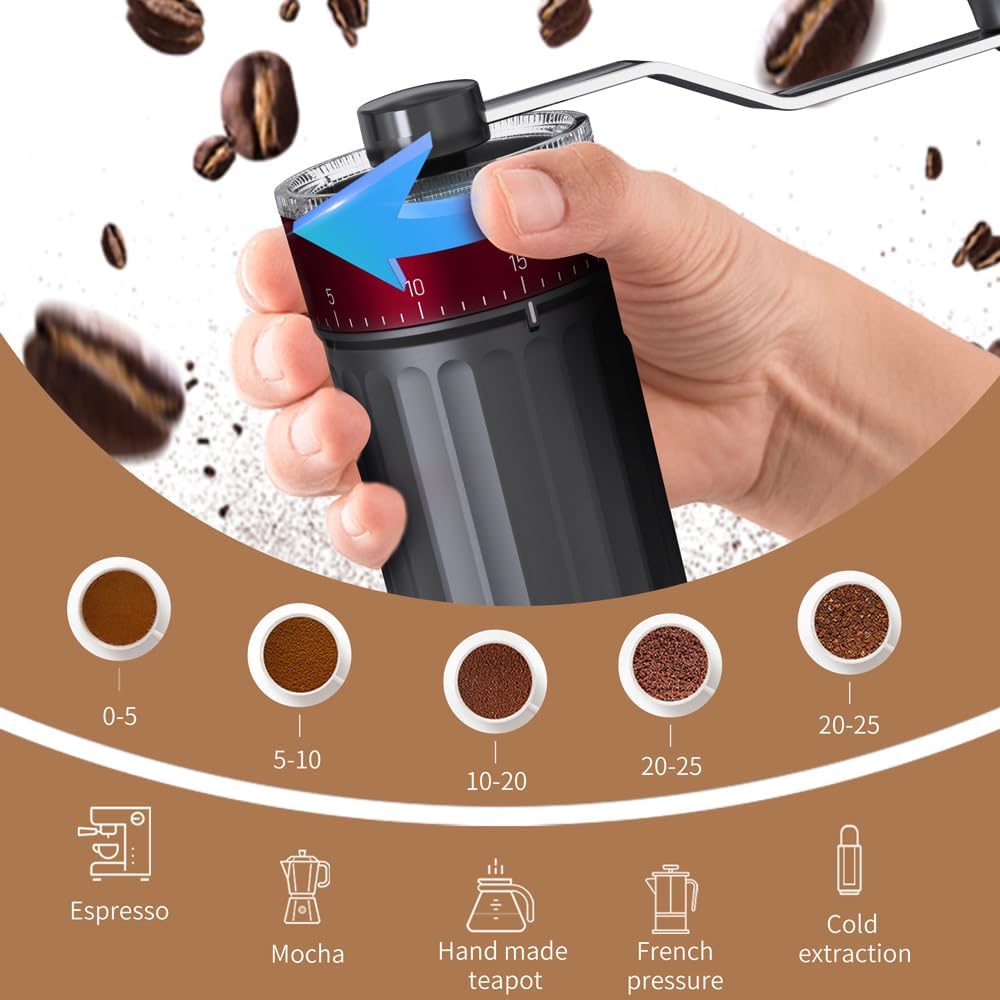 Manual Coffee Grinder with 40  - French Press Coffee Maker review and price