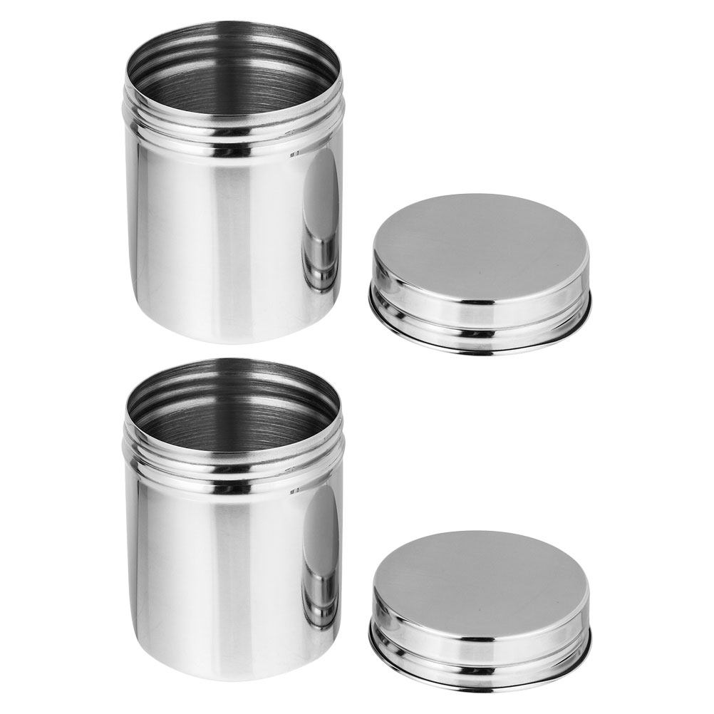 2Pcs Stainless Steel Canisters - Food Storage Containers review and price