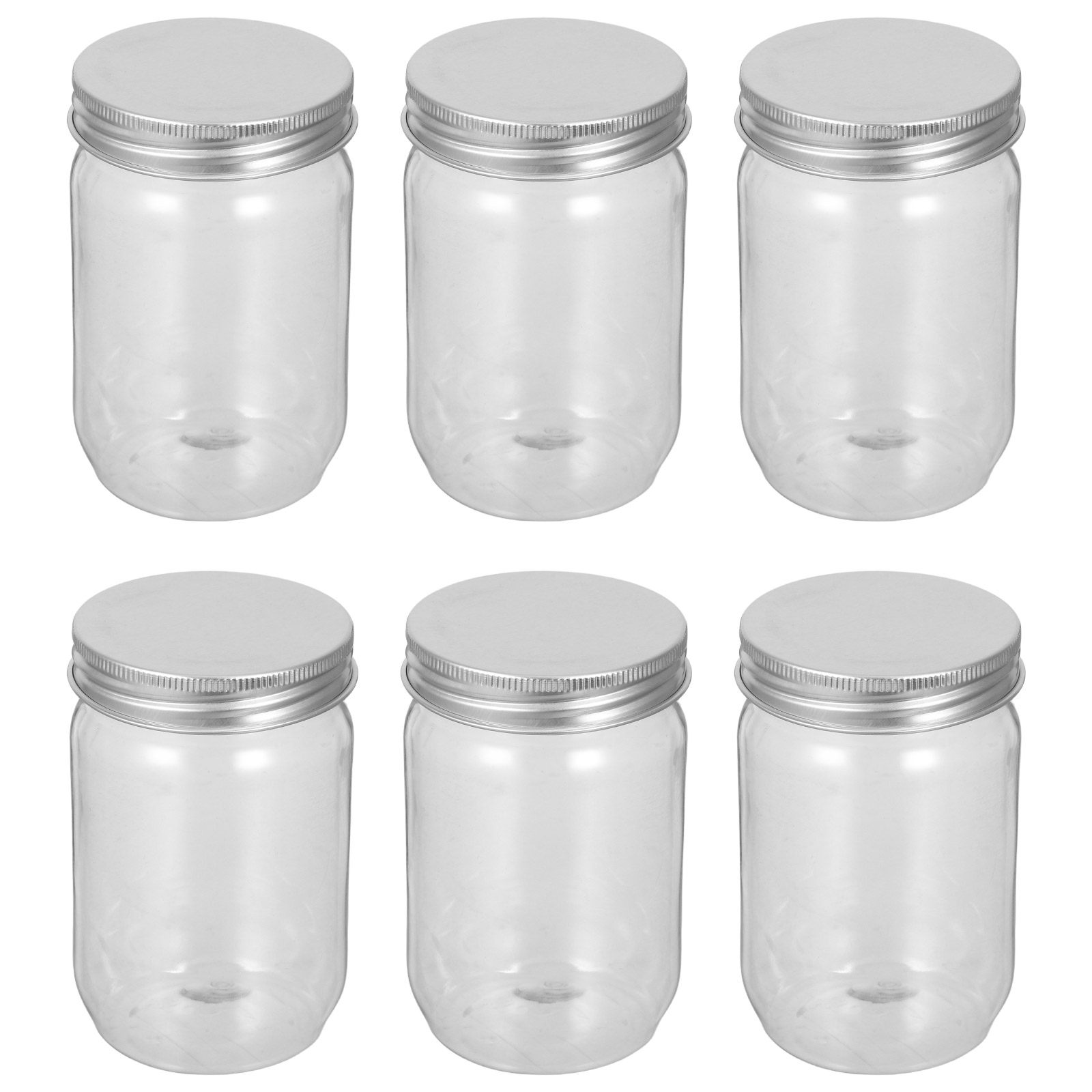 6Pcs Clear Plastic Mason Jars  - Food Storage Containers review and price
