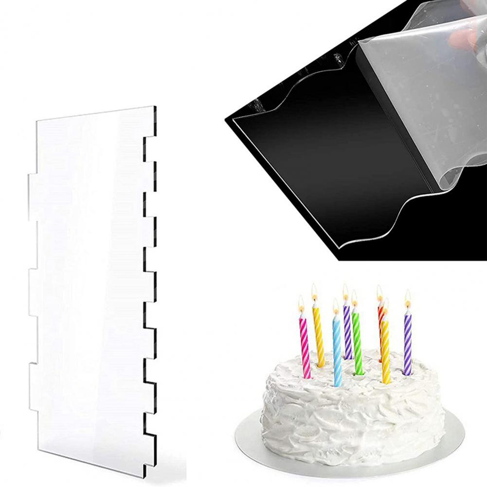 Cake Comb Set 4pcs Acrylic Cak - Cake Decorating Turntable review and price