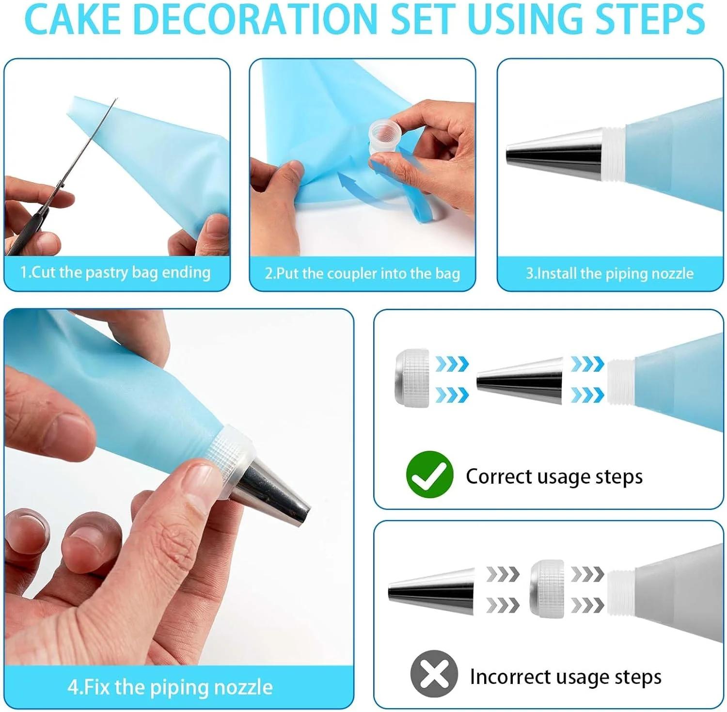 Cake decoration set with 205-p - Cake Decorating Turntable review and price