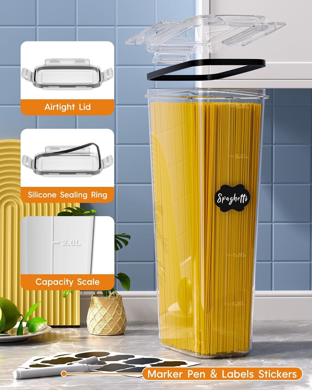 24 PCS Airtight Food Storage C - Food Storage Containers review and price