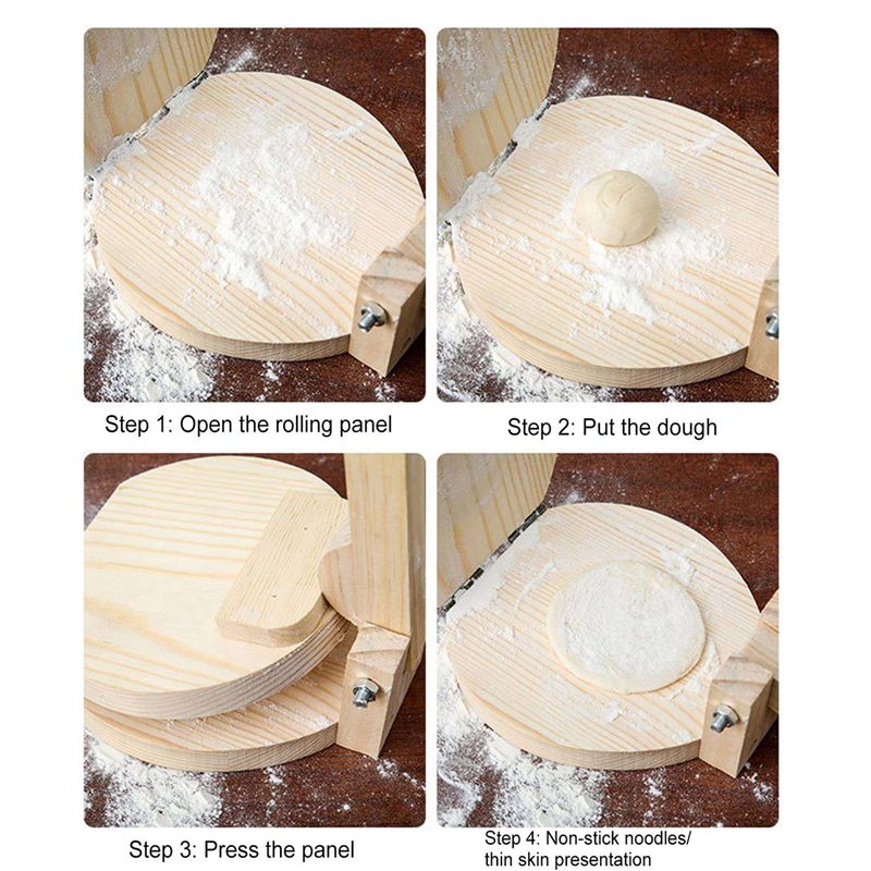 ABUL-2X Wood Tortilla Press Du - Kitchen Gadgets Roti Maker review and price